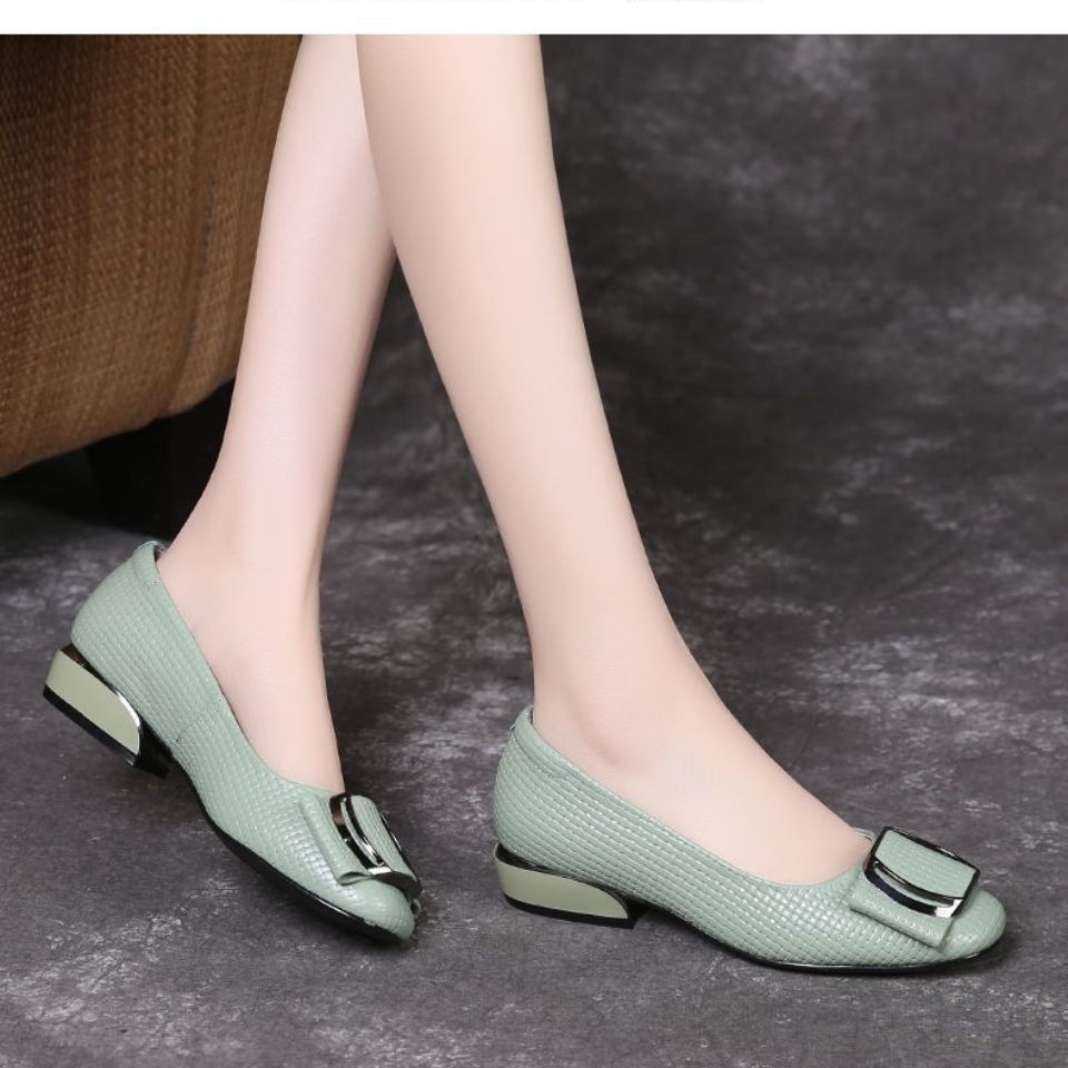 Real Soft Leather Shoes Women  Non-slip Soft