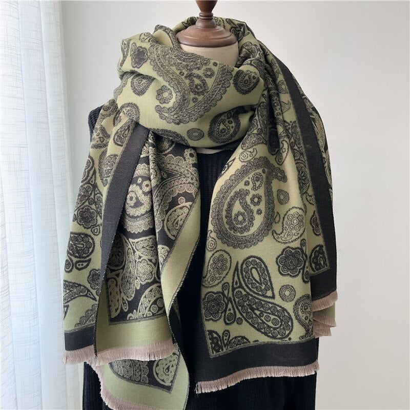 Autumn Winter Scarf Women Pashmina Shawls