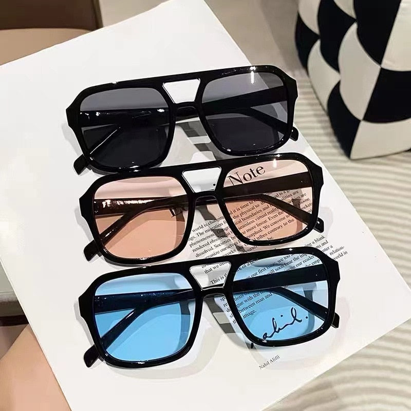 OIMG New Unisex Rectangle Vintage Sunglasses