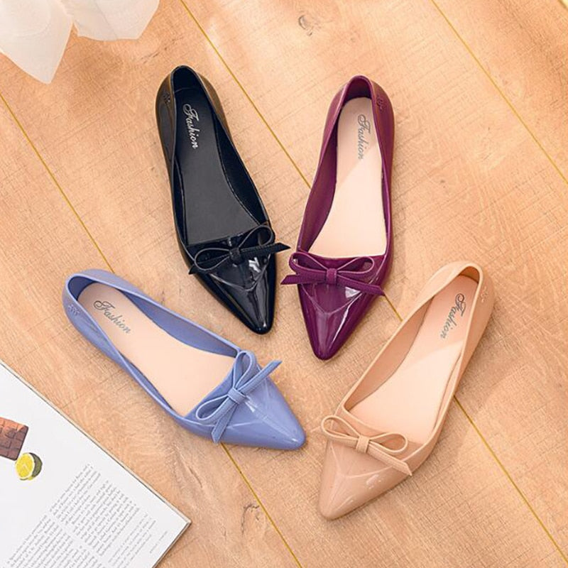 waterproof shoes, pointed rubber shoes; spring