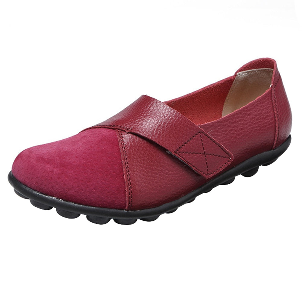 Orthopedic PU Leather Loafers Soft Sole