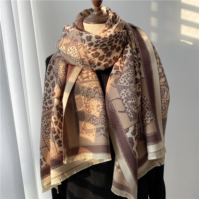 Autumn Winter Scarf Women Pashmina Shawls