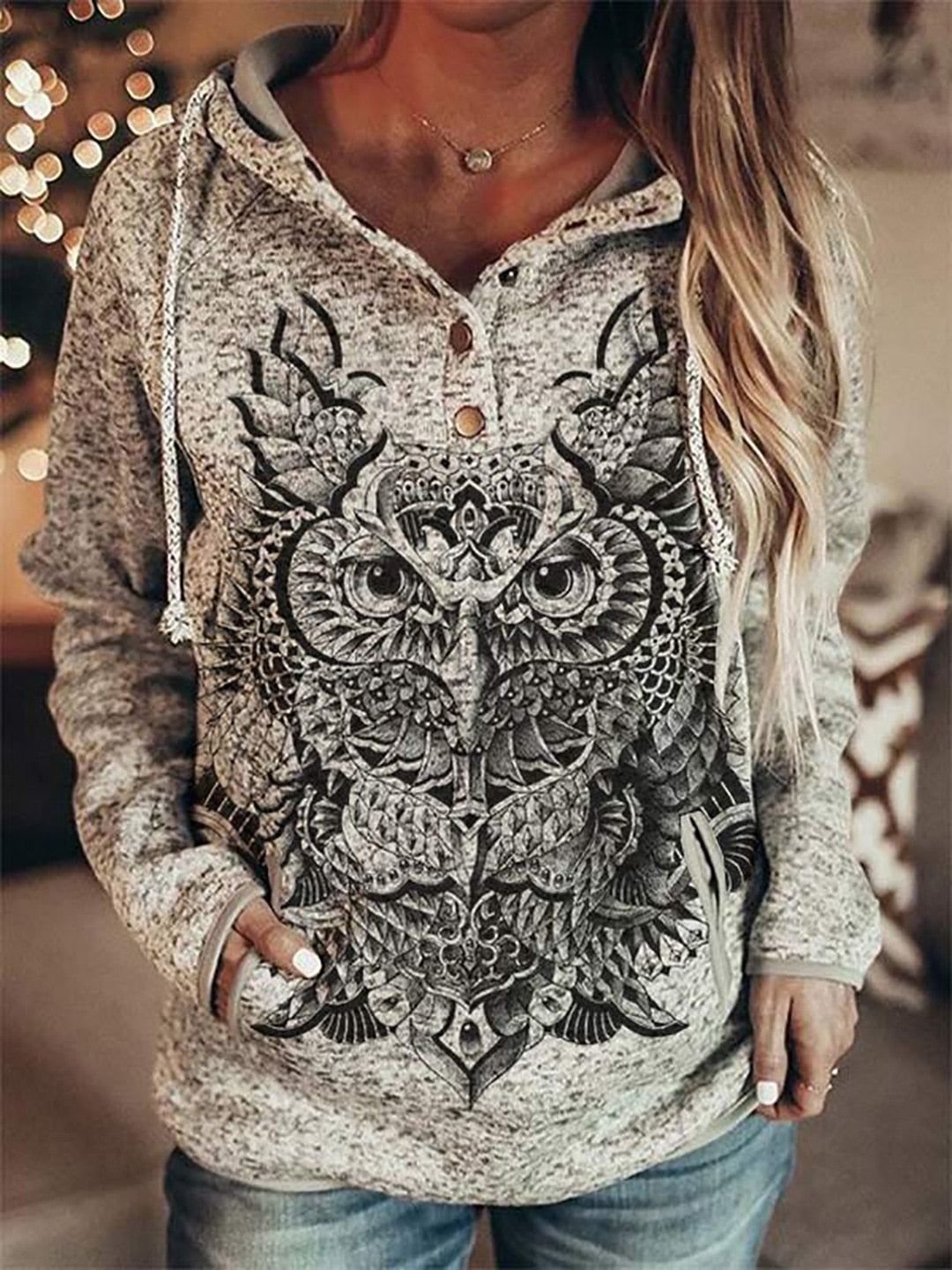 Wolf Hoodie Women Fashion Oversized Hoodies