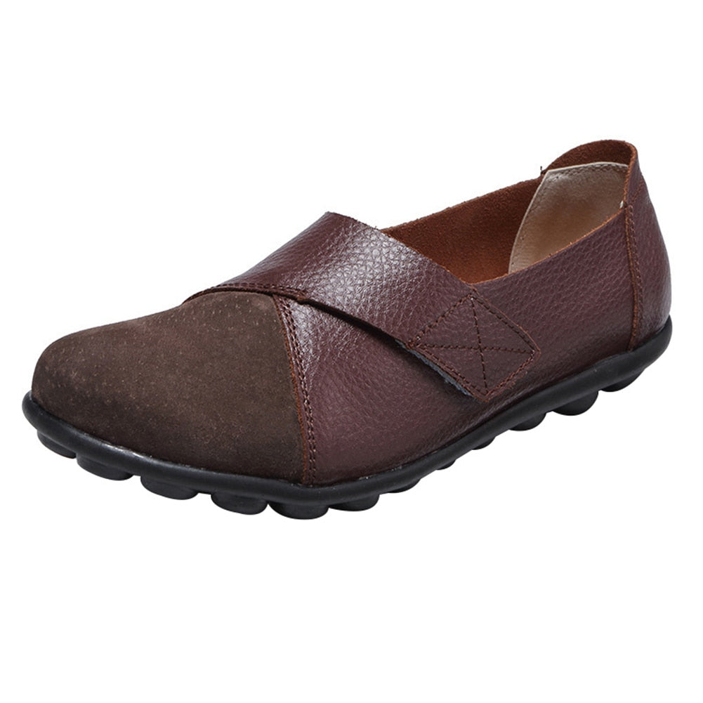 Orthopedic PU Leather Loafers Soft Sole