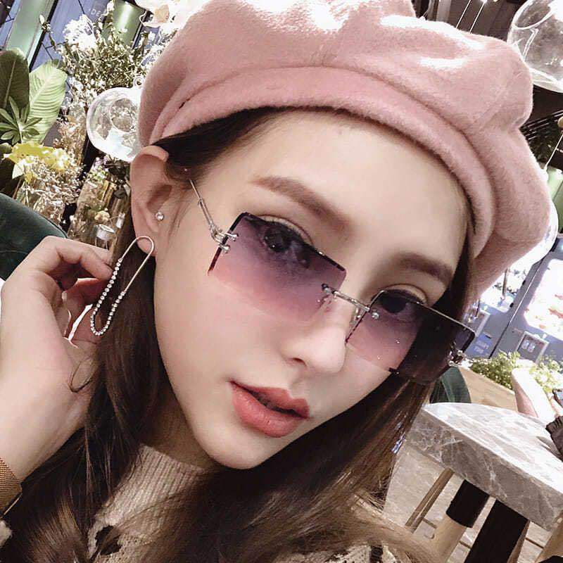 Vintage Fashion New Sunglasses Rimless Frameless