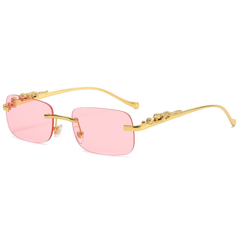 Fashion Vintage Rimless Square Sunglasses