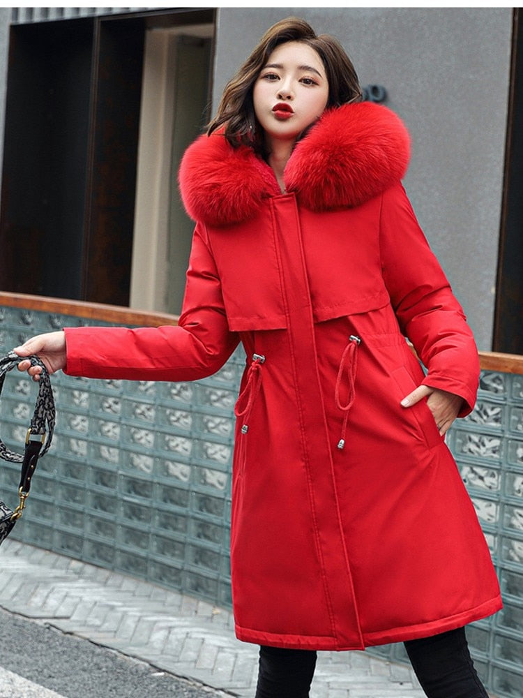 New Winter Jacket Women Cotton Coat Female Thick Warm