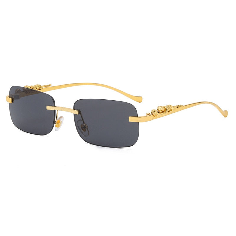 Fashion Vintage Rimless Square Sunglasses