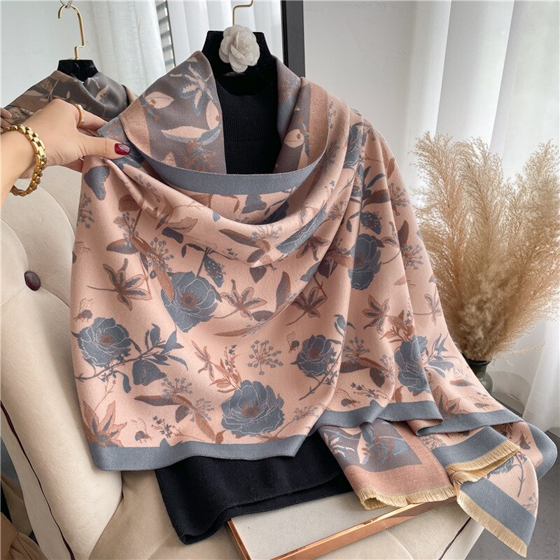 Autumn Winter Scarf Women Pashmina Shawls