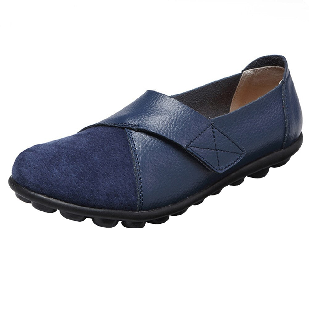 Orthopedic PU Leather Loafers Soft Sole