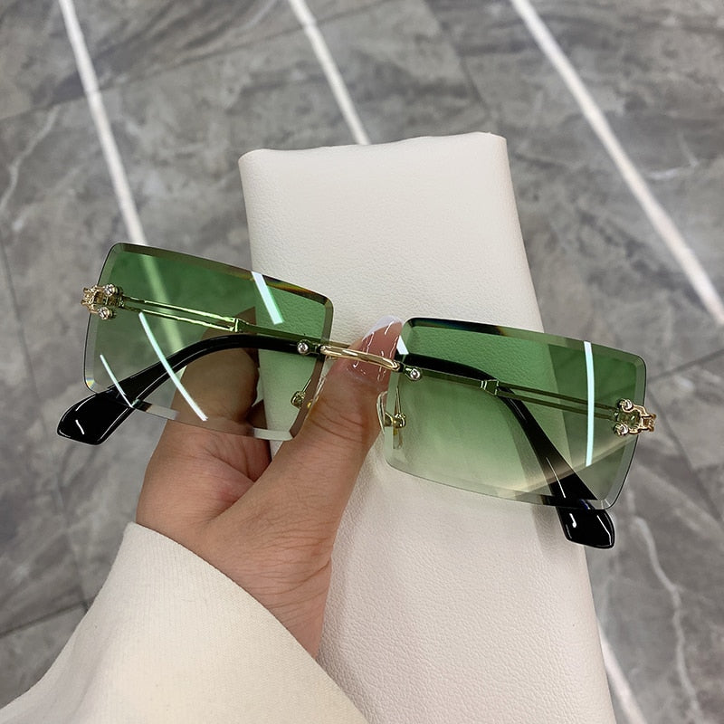 Vintage Fashion New Sunglasses Rimless Frameless