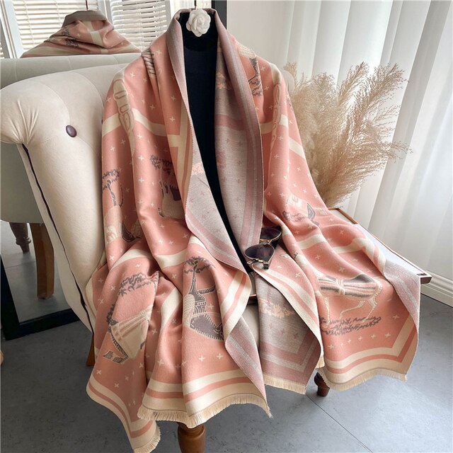 Autumn Winter Scarf Women Pashmina Shawls