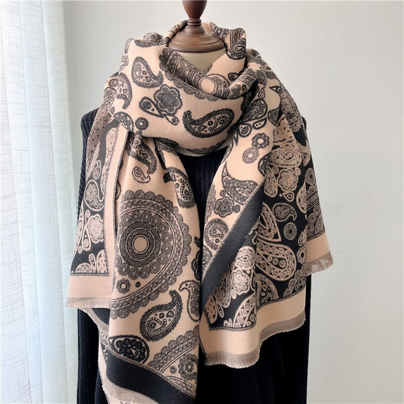 Autumn Winter Scarf Women Pashmina Shawls