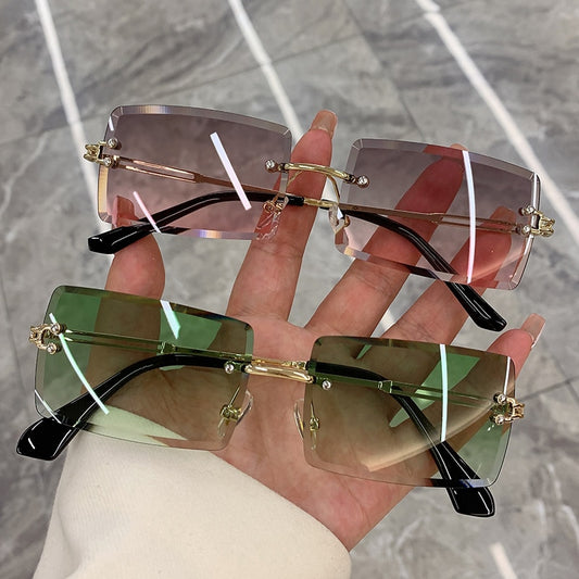 Vintage Fashion New Sunglasses Rimless Frameless