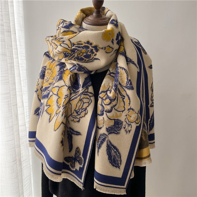 Autumn Winter Scarf Women Pashmina Shawls