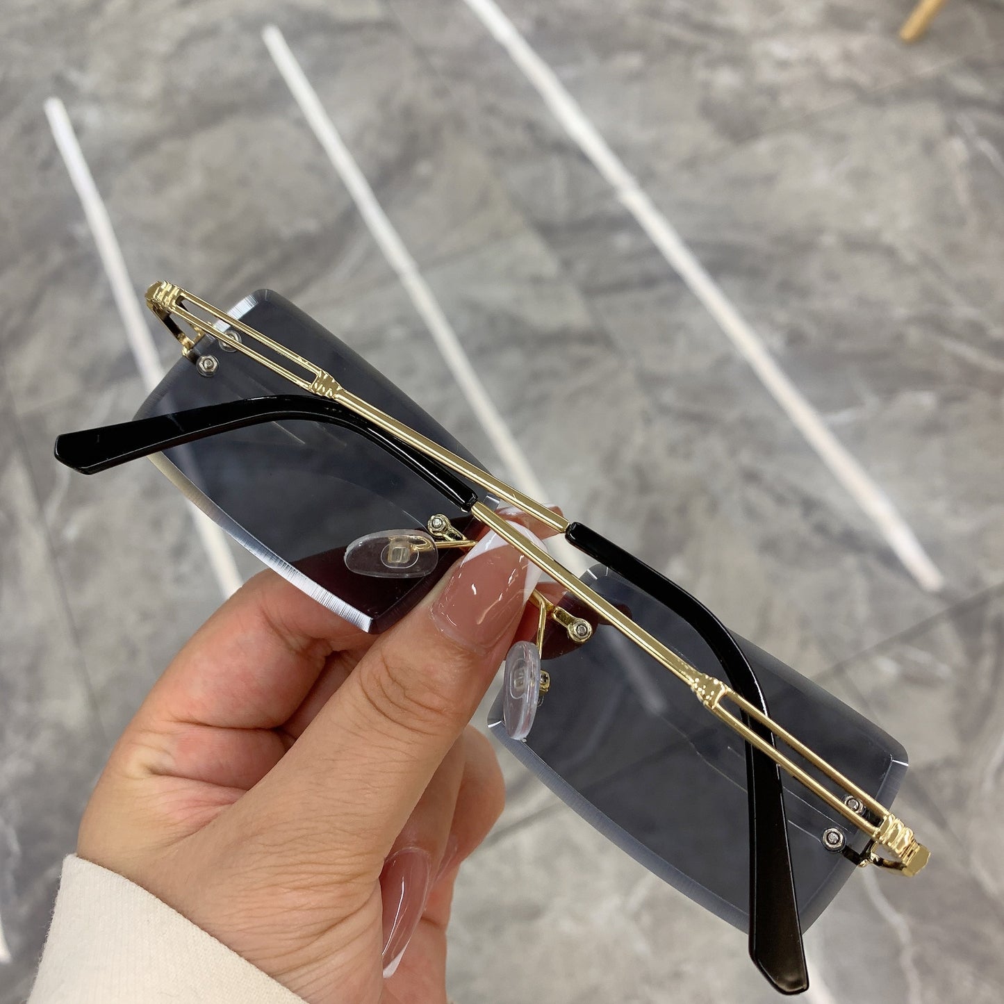 Vintage Fashion New Sunglasses Rimless Frameless