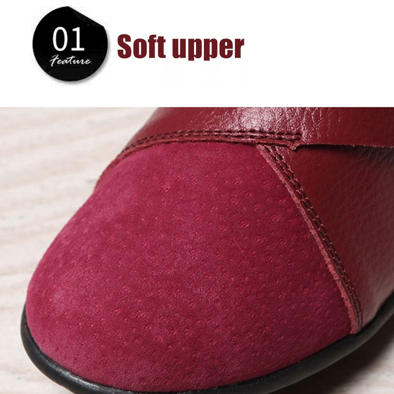 Orthopedic PU Leather Loafers Soft Sole