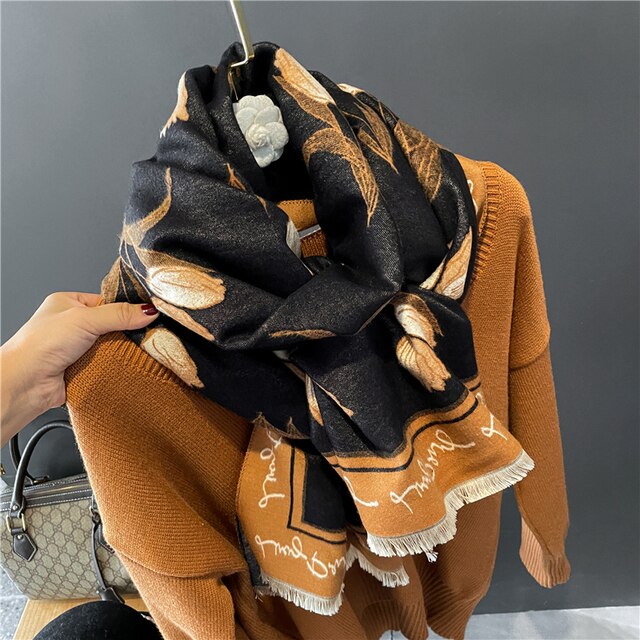 Autumn Winter Scarf Women Pashmina Shawls