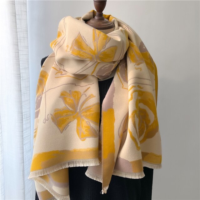 Autumn Winter Scarf Women Pashmina Shawls