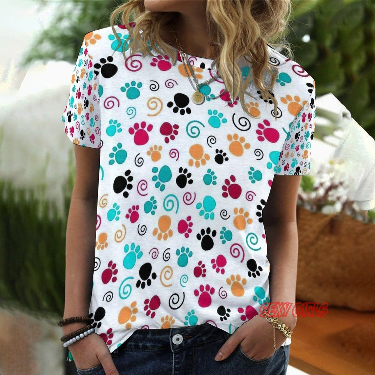 Casual Fashion Sexy Girls Clothes Summer Tee T-shirts