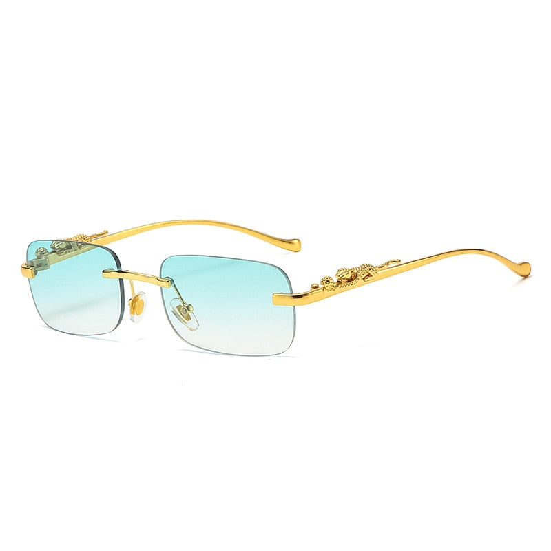 Fashion Vintage Rimless Square Sunglasses