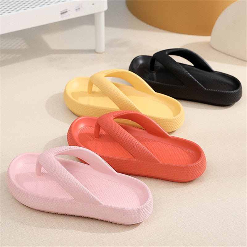 Summer Beach Non-slip Cloud Slippers Women