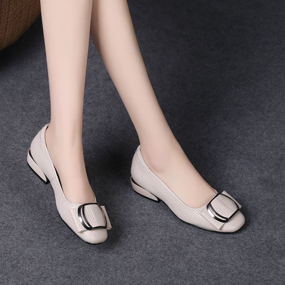 Real Soft Leather Shoes Women  Non-slip Soft