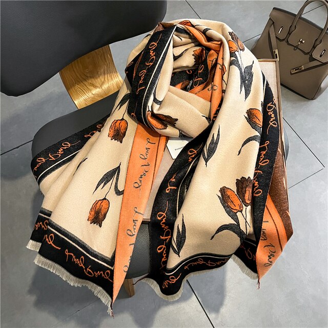 Autumn Winter Scarf Women Pashmina Shawls