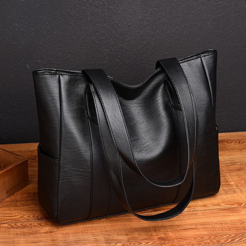 Women Soft Leather Handbags Large